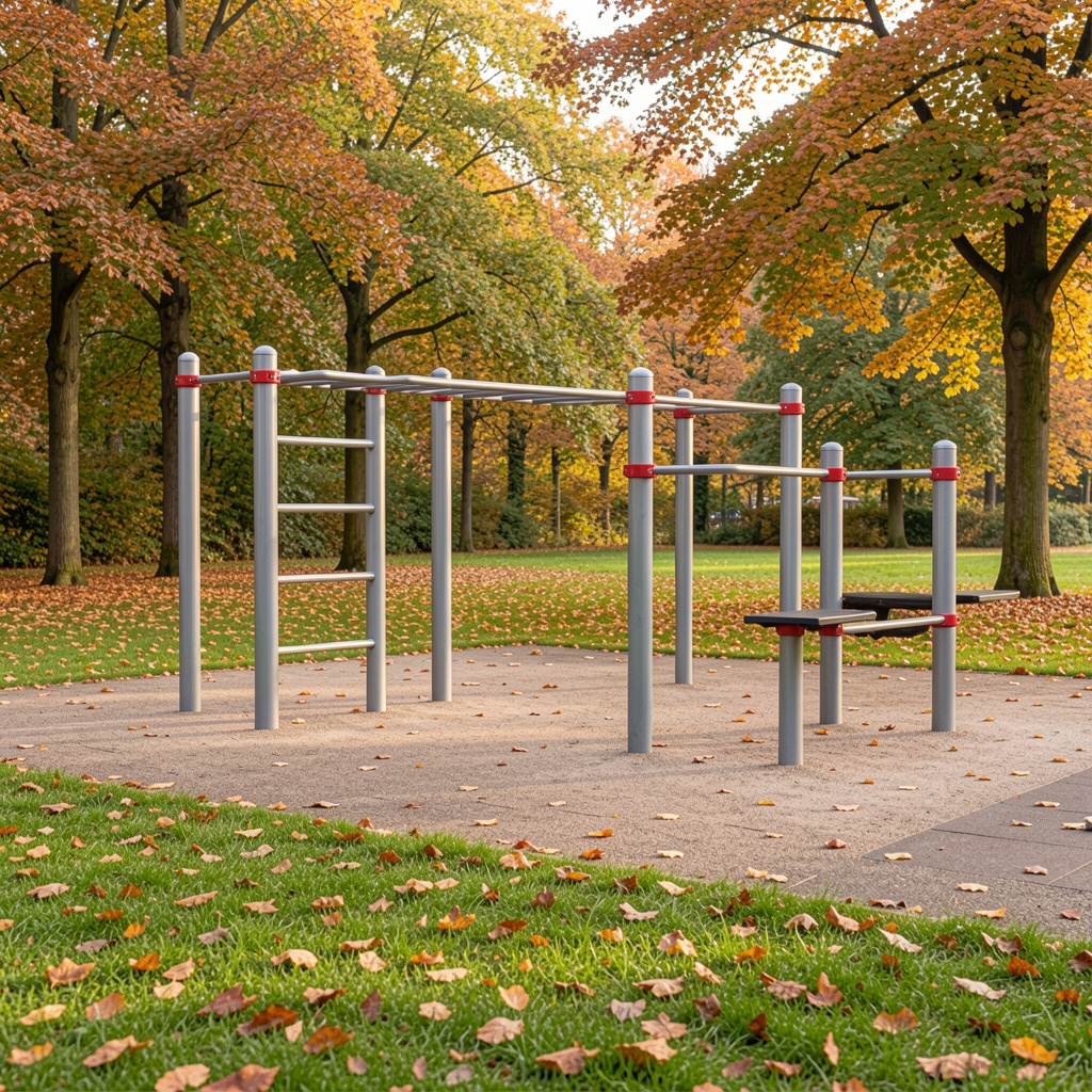 Buitenfitness locatie in Nederlands park
